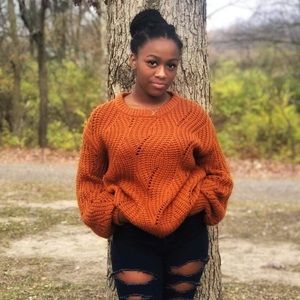 ASTR The Label Blouson Sleeve Dora sweater